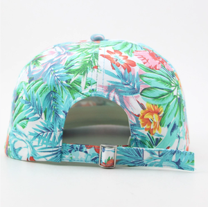 <span class=keywords><strong>Miami</strong></span> Beach Tropical Impreso Deportes Béisbol Bordado 3D Sombrero de ala plana Logotipo floral Imagen deportiva - Product Image 5