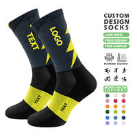 Chaussettes de sport en coton blanc antidérapantes pour le cyclisme, respirantes, avec logo personnalisé OEM KT-0026-385, maille frontale, pour le basketball