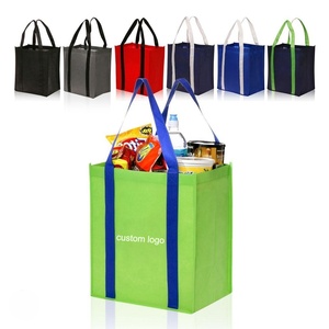 Sac fourre-tout personnalisé avec logo imprimé, en tissu non tissé, sac de shopping de marque pour les courses - Product Image 5