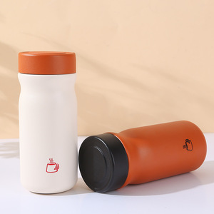Vaso térmico personalizable de acero inoxidable 316, de alto valor estético, portátil, con separador de café y té, moderno, para bebidas calientes, con logotipo. - Product Image 1