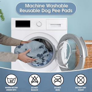 كلب قط قابل للغسل فائق الامتصاص ، جرو قابل لإعادة الاستخدام للتدريب على النونية ، حصيرة حفاضات للحيوانات الأليفة صحية ومقاومة للتسرب - Product Image 6