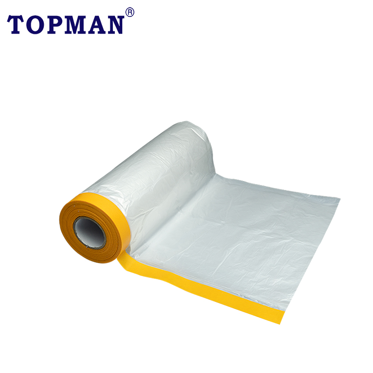 210Cm X 12M Schilderen Tape Washi Tape Met Stofvel Snelle Film Maskeerfilm Voor Schilderen