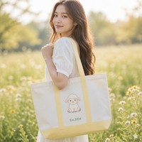 Sacs en toile à faible quantité minimale de commande, grande capacité, sacs fourre-tout en coton durables et recyclables avec logo personnalisé