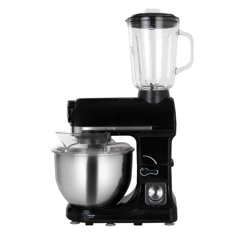 5-in-1 multifunctional kitchen appliances kitchen's aid stand mixer with blender and meat grinder 1000W 5L stainless steel bowl