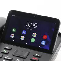 هاتف مكتبي لاسلكي ZT9300 بتقنية 4G LTE - شاشة HD مقاس 5 بوصات وذاكرة داخلية 32 جيجابايت وذاكرة وصول عشوائي 3 جيجابايت لمهام متعددة ومكالمات فيديو