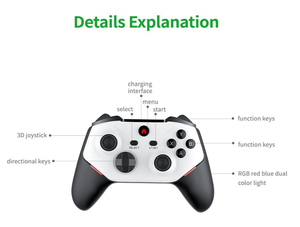 M88 Video Game <b>Controller</b> 3D Rocker 4K HD Support Dual Player TV Connect Online Combat 128/256GB Joystick RGB Gaming Pad M88 - Product Image 5