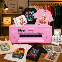 Imprimante textile numérique DTF EraSmart A3 pour films PET, impression de t-shirts, 38 cm, avec tête XP600, entrepôt USA, rose