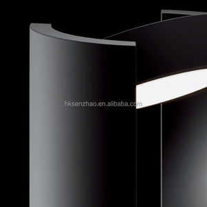 Lampadaire LED Minimaliste Moderne en Aluminium Noir SENZHAO, IP65, pour Aménagement Paysager Extérieur, Allée, Villa, Jardin, Cour, Hôtel - Product Image 2