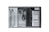 Boîtier tour 4U 8049ETX-8B prenant en charge les cartes mères 12"*13" avec planche arrière 12GB MINI HD SGPIO pour l'informatique en nuage et le Big Data