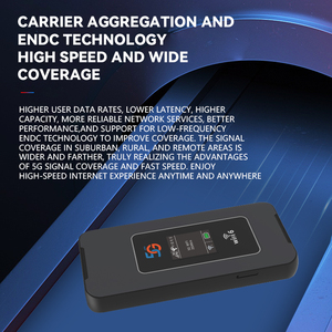 Router Wireless Portatile 5G Mifi con Schermo LCD e Slot per Scheda SIM, Router Mobile Wireless WiFi 6, Hotspot 5G Tascabile Mini Wifi - Product Image 5