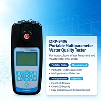 Analyseur de qualité de l'eau multiparamètres portable DRP-9406 avec détection du pH/turbidité pour l'aquaculture, les eaux usées et les piscines