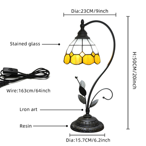   Đèn bàn kính màu Đèn bàn đơn giản hiện đại Đèn để bàn phòng ngủ Đèn đứng đầu giường Phòng ngủ Đầu giường Thiết bị chiếu sáng trong nhà - Product Image 6