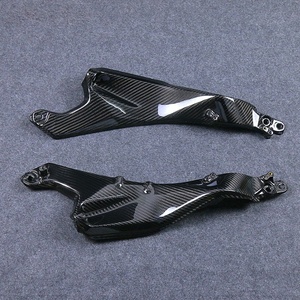 แผงข้างเบาะคาร์บอนไฟเบอร์แห้ง 3K สำหรับ Kawasaki Ninja H2 H2R 2015-2026 ชุดแต่งขอบเบาะมอเตอร์ไซค์ - Product Image 4