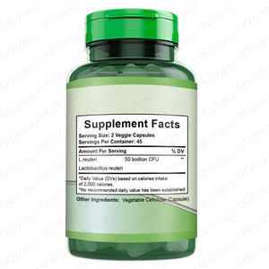 مكملات غذائية عشبية بفاعلية مضادة للأكسدة مجففة بالتجميد لاكوباسيلوس ريوتري كبسولات مضافة - Product Image 2