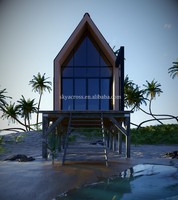 Cabine préfabriquée pour hôtel de villégiature Petite maison avec cuisine et salle de bain Petites maisons de luxe Casa Maison modulaire Mini maison d'extérieur