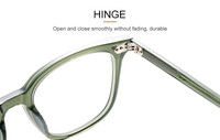 Lunettes de lecture unisexes haut de gamme en acétate écologique, monture optique solide et tendance, OEM ODM