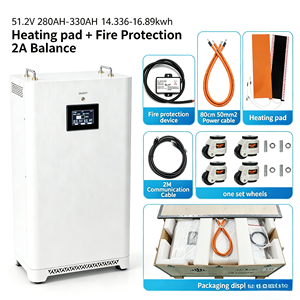 Batería de almacenamiento de energía solar LiFePO4 de 16kWh 51.2V 315Ah V19 con comunicación CAN, diseño vertical, SUPSRSAFE, en stock en China - Product Image 1
