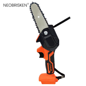 NEOBRISKEN Sierra de mano a batería de litio para jardín, herramientas de corte para el hogar, herramientas de tala, cadena de madera DIY N305 para carpintería - Product Image 1