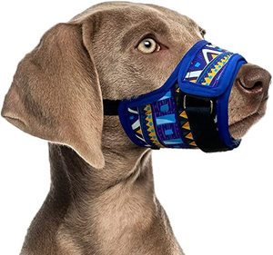 Bán Buôn Polyester Chó Mõm Mềm Đệm Có Thể Điều Chỉnh Dây Đeo Chống-Cắn sủa Nhai In Mô Hình - Product Image 4