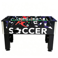 Table de baby-foot commerciale à monnayeur, machine de jeu d'arcade, football de table 2 joueurs avec éclairage LED pour pub, bar, parc d'attractions en intérieur
