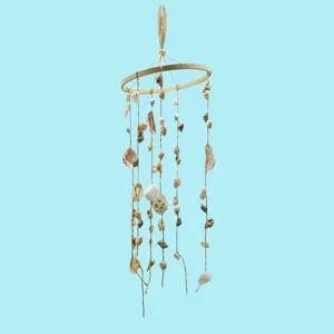 Декоративные ракушки в стиле бохо, ветряные колокольчики, морская ракушка, перо, ловец снов