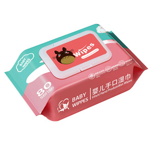Lingettes pour bébé Runbeimian, 80 pièces, tissu non tissé doux pour le nettoyage des mains et de la bouche des nourrissons - Product Image 2