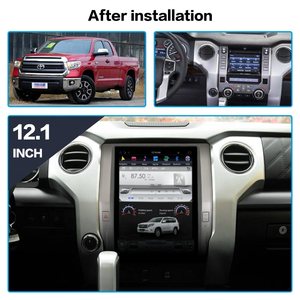 Pantalla Tesla de 12,1 pulgadas para <span class=keywords><strong>Toyota</strong></span> <span class=keywords><strong>Tundra</strong></span> <span class=keywords><strong>2020</strong></span> 2021, reproductor Multimedia con Android 9, 32 + 4G, grabadora de Radio, unidad central de navegación GPS - Product Image 2