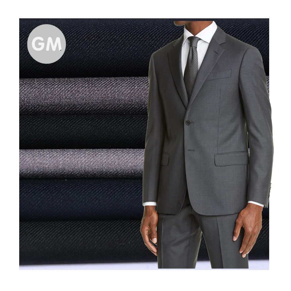 Tela textil Shaoxing TR suiting 80% poliéster 20 tela de ropa de rayón de China para traje de negocios