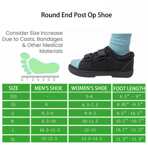 Chaussure post-op respirante en maille <span class=keywords><strong>semi</strong></span>-rigide confortable toute la journée après les procédures de tissus mous et la récupération post-traumatique - Product Image 2
