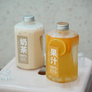 Botella de Agua Portátil de 1000 ml para Refrescos, Café, Leche, Té, Jugo, Botella de Bebidas de Plástico de 1 Litro - Product Image 4