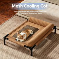 Lit surélevé pour chien, grand format, imperméable, résistant à l'humidité, en aluminium, plastique et fibre, lavable, pour la vente en gros