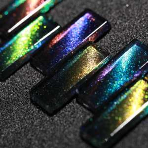 Échantillon de fournitures pour ongles, accessoires d'art, paillettes holographiques, couche de Base noire, <span class=keywords><strong>vernis</strong></span> à ongles, 0.01 $ - Product Image 4