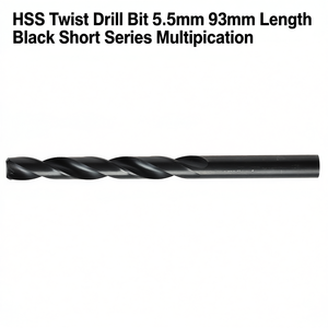 Foret hélicoïdal HSS 5,5 mm, longueur 93 mm, série courte noire, polyvalent - Product Image 2