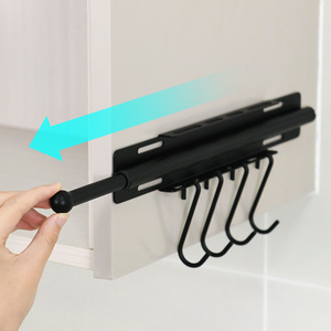 Organisateur de placard mural coulissant pour la maison, avec tringle suspendue temporaire extensible - Product Image 6