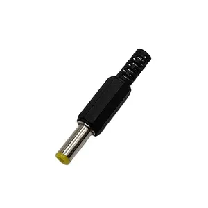 DC Jack 5.5 2.1 mm Male Plug Yellow Tip 5.5mm 2.1mm DC Jack 5.5x2.1mm Plug Soldering DC 5.5 x 2.1mm Male Jack Power Connector