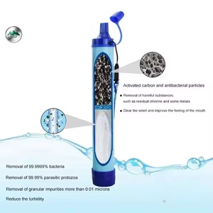 GANYU - Filtro de <span class=keywords><strong>Agua</strong></span> Personal Ligero de 1000L, Mini Pajita UF para Camping, 0.01 Micras, PVC+Plástico, Kit de Supervivencia al Aire Libre, <span class=keywords><strong>Agua</strong></span> de Emergencia - Product Image 1
