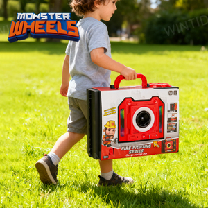 MONSTER WHEELS Nuovo Design con Musica e Luci, Giocattoli in Plastica in Scala 1:20 con <span class=keywords><strong>Pista</strong></span> da Corsa e Auto per Bambini - Product Image 6