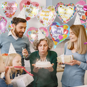 Globos de Aluminio Coloridos con Forma de Corazón para el Día de la Madre, Te Amo Mamá, 18 Pulgadas, Decoraciones para el Día de la Madre, Cumpleaños de Abuela - Product Image 4