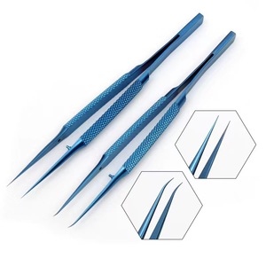 Hot-selling mobile phone repair fingerprint tweezers; titanium alloy microscopic 0.15mm fine-tipped <b>microscope</b> tweezers; - Product Image 2