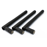 Antenne extérieure WiFi 2.4G GA14 personnalisée 2400MHZ 2500MHZ noire et blanche flexible avec adaptateur connecteur SMA RP-Male