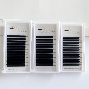 Venta caliente Belleza 0,03/0,05/0,07 C D Curl Easy Fanning Lashes Volumen Mega Extensión de pestañas Auto Blooming Pestañas hechas a mano - Product Image 2