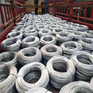 سلك فولاذية Q195 سلك حديد مطلي بالزنك مقوى بالغمس الساخن نوع مسطح لتجليد PVC للحام والقطع - Product Image 2