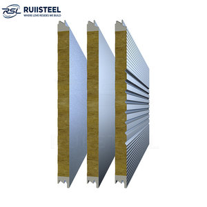 Panel Sándwich Metálico Duradero, Panel Sándwich <span class=keywords><strong>de</strong></span> Lana <span class=keywords><strong>de</strong></span> Roca Prefabricado, Fácil <span class=keywords><strong>de</strong></span> Instalar con Precios Económicos <span class=keywords><strong>para</strong></span> Almacenamiento <span class=keywords><strong>de</strong></span> Automóviles - Product Image 1