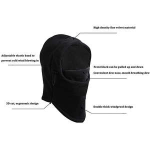 Pasamontañas de esquí para ciclismo táctico, de un agujero máscara facial, pasamontañas de lana Polar, máscara de esquí de invierno personalizada, pasamontañas, máscara deportiva - Product Image 3