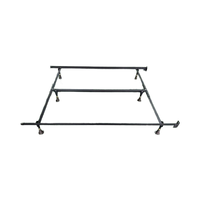 Cadre de lit en métal moderne, pliable et réglable, du lit simple au lit double (queen size), pour chambre à coucher, hôtel, salon