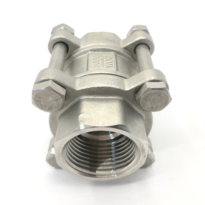 Acero inoxidable Ss 1000WOG Puerto completo 3PC Resorte Vertical Thetered Precio Válvula de retención sin retorno - Product Image 5