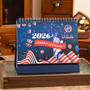 Wholesale Custom Design Office Calender Personalized Desk Table Wall Calendar for Display Promotion Advertising Hot Sale New