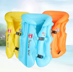 Wholesale PVC inflatable life jacket swimming inflatable life vest jacket for adult