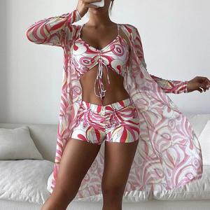 Yi <span class=keywords><strong>Cache</strong></span>-<span class=keywords><strong>maillot</strong></span> en mousseline multicolore style européen et américain, sexy et tendance, pour <span class=keywords><strong>maillot</strong></span> <span class=keywords><strong>de</strong></span> <span class=keywords><strong>bain</strong></span> <span class=keywords><strong>femme</strong></span> avec bas <span class=keywords><strong>de</strong></span> <span class=keywords><strong>maillot</strong></span> montant jusqu'aux cuisses - Product Image 4