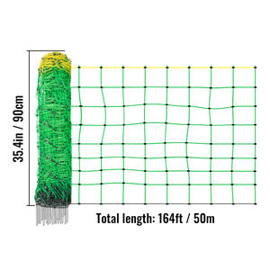 <span class=keywords><strong>Filet</strong></span> <span class=keywords><strong>électrique</strong></span> pour volailles et moutons, longueur 50 m, hauteur 1,2 m, pratique, durable, vert - Product Image 2
